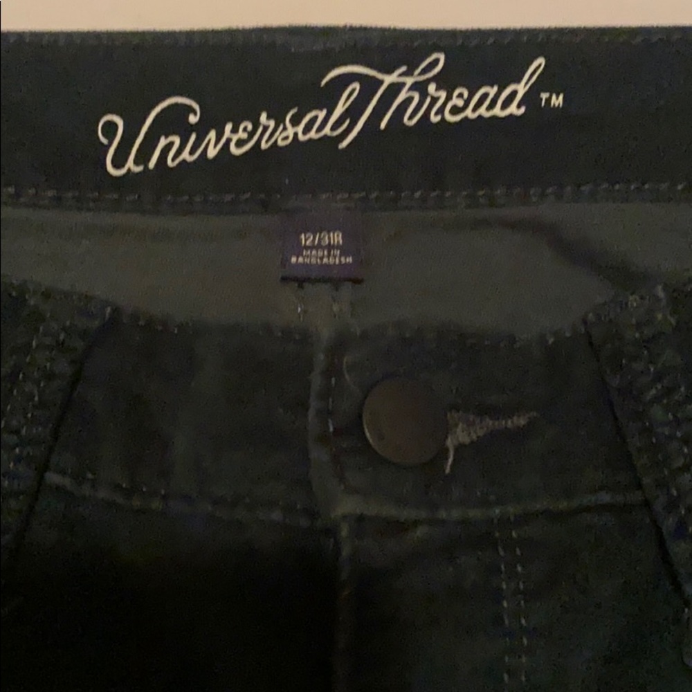 Dark green bootcut pants